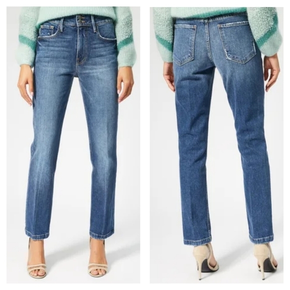 Frame Denim Denim - Frame Le Sylvie Slender Straight Leg High Rise Heritage Jeans Size 23